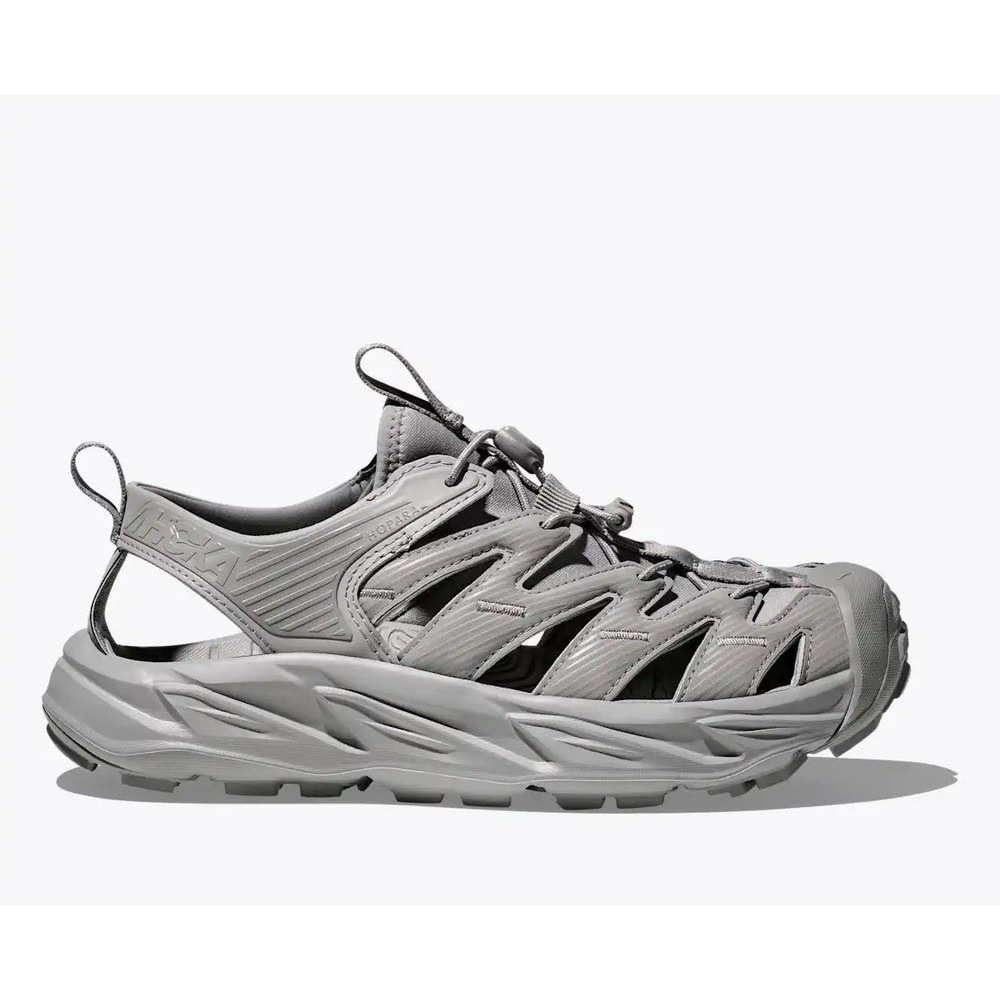 NEW Hoka Hopara Mens 8.5 / Women's 9.5 Sandals‎ Shoes Stellar Grey